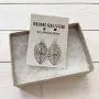 MIMI Sterling Silver Cut Out Leaf Drop Dangle Earrings MIMI Sterling Silver Cut Out Leaf Drop Dangle Earrings