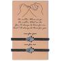 SUNSH 2Pcs Hamsa Hand Evil Eye Bracelets for Women Teen Girl Boy Couple Kabbalah Adjustable Rope Lucky Jewelry Wish Protection String Family Husband Wife Boyfriend Girlfriend Friendship Gifts