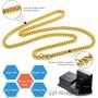 Jewelry Kingdom 1 Necklace for Men, 18K Gold Cuban Link Chain Necklace for Women, 4MM Stainless Steel Curb Chain Choker for Boys and Bikers 16-30inches