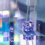 NINASUN Mothers Day Cube Square Crystal Necklace With 925 Sterling Silver Chain＆Crystal from Austria Pendant Necklace for Women Girls