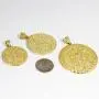 14k Yellow Gold Aztec Charm Mayan Calendar Pendant 14k Yellow Gold Aztec Charm Mayan Calendar Pendant