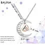 BAUNA Grandma Nana Heart Pendant Necklace I Love You To The Moon And Back Grandmother Jewelry from Granddaughter Grandson BAUNA Grandma Nana Heart Pendant Necklace I Love You To The Moon And Back Grandmother Jewelry from Granddaughter Grandson