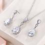 EVER FAITH Wedding 8-Shape Zircon Jewelry Set Austrian Crystal
