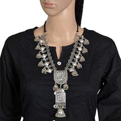 Zephyrr Tribal/Banjara Long Necklace For Women W/Jhumki Tassels Casual Jewelry