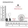 YL Dangle Drop Earrings Sterling Silver Teardrop Leverback Earrings Ruby/Sapphire/Emerald/Amethyst/Aquamarine/Opal/Pink Black Cubic Zirconia Jewelry Gifts for Moms