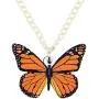 NEWEI Acrylic Floral Butterfly Necklace Chain Pendant Collar Fashion Summer Spring Insect Jewelry for Women Girl Gifts Charm NEWEI Acrylic Floral Butterfly Necklace Chain Pendant Collar Fashion Summer Spring Insect Jewelry for Women Girl Gifts Charm
