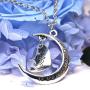 LLAMEVOL I Love You to The Moon and Back Pendant Heart Necklaces Jewelry for Women Girls Girlfriend Men