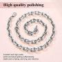FindChic Thick Anchor Chain Necklace for Women Men 18K Gold Plated/Stainless Steel/Black 9MM 18inch Chunky Rolo Link Chains for Boys