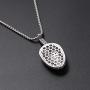 Moca Jewelry Iced Out Alien Cartoon Pendant Necklace 18K Gold Plated Bling CZ Simulated Diamond Hip Hop Rapper Chain Necklace for Men Women