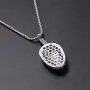 Moca Jewelry Iced Out Alien Cartoon Pendant Necklace 18K Gold Plated Bling CZ Simulated Diamond Hip Hop Rapper Chain Necklace for Men Women