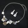 Vintage Statement Jewelry Set Bohemian Bib Necklace Earrings Prom Party Wedding Costume Accessories for Women Gifts