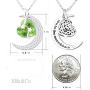 Peridot Necklace for Women Birthday Gifts Mom Wife I Love You to the Moon and Back Jewelry August Birthstone Sterling Silver Heart Moon Jewelry