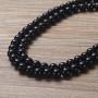 WESTMIAJW Black Onyx Beads Beaded Necklace Chain for Men Natural Gemstones Healing Crystals Jewelry 50/55/60/65/70cm
