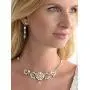 Mariell Freshwater Pearl and Crystal Wedding Jewelry Set for Brides - Handmade Necklace and Earrings