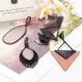 Hanpabum 4Pairs Wood Dangle Earrings Ethnic Statement Drop Earrings Stainless Steel Stud Bohemia Style Jewelry Set
