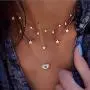 Fdesigner Layered Choker Stars Evil Eyes Necklace Pendant Chain Bohemian Collar Crystal Necklaces Jewelry for Women Girls (5) Fdesigner Layered Choker Stars Evil Eyes Necklace Pendant Chain Bohemian Collar Crystal Necklaces Jewelry for Women Girls (5)