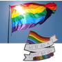 WSNANG Progress Pride Flag LGBTQ Transgender Flag Enamel Pin Gay Lesbian Pride LGBT Gift