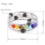 YONUO Women Crystal Bangle Bracelet Layered Wrap Chakra Healing Stone Beads Natural Gemstone Bracelets Fashion Jewelry for Valentine’s Day Gifts
