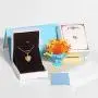 MicLee Heart Shape Photo Locket Pendant Necklace Stainless Steel Necklace with 19.7 Inch Cable Chain