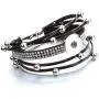 Lovglisten Snap Charms Bracelet Bangle Jewelry PU Braid Snap Button Jewelry Lovglisten Snap Charms Bracelet Bangle Jewelry PU Braid Snap Button Jewelry