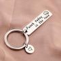 SEIRAA Motivational Quote Jewelry Punch Today in The Face Keychain Graduation Gift Self Care Gift for Her