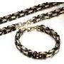 MPRAINBOW Stainless Steel 6MM/8MM Width Punk Cool Bike Motorcycle Link Chain Bracelet & Necklace Sets Gift for Men Women,Hip Hop Jewelry