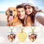 FaithHeart Custom Cremation Ashes Necklace, Stainless Steel/18K Gold Plated Urn Hold Pendant Jewelry for Women/Men- Picture/Text Custom