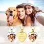 FaithHeart Custom Cremation Ashes Necklace, Stainless Steel/18K Gold Plated Urn Hold Pendant Jewelry for Women/Men- Picture/Text Custom