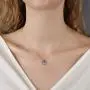 ESUE Fashion Dolphin Mermaid Jewelry for Girls Synthetic Crystal Mermaid Necklace for Women