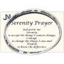 Jewelry Nexus Silver-Tone Serenity Prayer Engraved Twist Bangle Bracelet Prayer Card Serenity Courage Wisdom