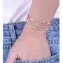 KELITCH 3 Pcs Colorful Mixed Seed Bead Friendship Link Bracelet Handmade Fashion Jewelry Bangles Strand Bracelet for Women Girl