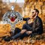 ONEFINITY Sterling Sliver Dragon Necklace Irish Celtic Knot Dragon Anime Necklace Viking Jewelry Gifts for Women Men Her