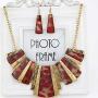 FENICAL Women Alloy Vintage Leopard Necklace and Earring Set Jewellry Set Leopard