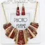 FENICAL Women Alloy Vintage Leopard Necklace and Earring Set Jewellry Set Leopard