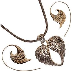 Bali Ethnic Handmade Sterling Silver set Necklace Pendant Earrings 11