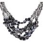 Shop LC Handmade Coastal Stainless Steel Earrings Wrap Bracelet Multi Strand Layered Necklace 22'' Beaded Fashion Costume Prom Vintage Jewelry Sets for Women