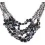 Shop LC Handmade Coastal Stainless Steel Earrings Wrap Bracelet Multi Strand Layered Necklace 22'' Beaded Fashion Costume Prom Vintage Jewelry Sets for Women