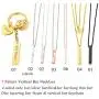 U7 Same Day Shipping Personalized Message Text Engrave Name Pendant Men Women Stainless Steel/18K Gold/Black Gun Plated His & Her Heart Bar/Disc Layering/Triple Vertical/4 Sided Cuboid Bar Necklace