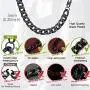 FaithHeart Mens Curb Link/Figaro Chain Necklace, 3/5/8/9/12 MM Width 16-32 Inch Length Personalized Necklaces, Hip-Hop Strong Stainless Steel Sturdy Chains (Send Gift Box)