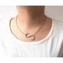 HUAN XUN Initial Necklace Alphabet Letter Charm Necklaces Jewelrys Name A to Z