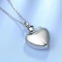 UNY Trendy Stainless Steel Broken Heart Pet Urn Ashes Pendant Memorial Ash Keepsake Cremation Jewelry