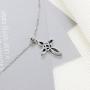 925 Sterling Silver Infinity Love Cross Celtic Knot Pendent Necklace, Rolo Chain 18''