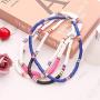 Colorful African Vinyl Disc 6mm Beads Necklace Bracelet Set Adjustable Hawaiian Beach Necklace Heishi Surfer Choker Bracelet Bohemian Jewelry for Women Girls