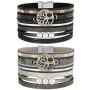 JOVIVI Tree of Life Leather Bracelets Handmade Wide Braided Multilayer Leather Bangle Wrap Wristbands Bohemian Jewelry for Women Girls Birthday Gifts