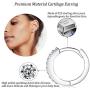 Silver Hoop Earrings for Women, 3 Pairs Small Sterling Silver Huggie Earrings | Tiny Cubic Zirconia Cartilage Cuff Earrings Hoop Piercing Jewellery for Girls Men Teens (8mm/10mm/12mm)