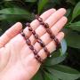 Adabele 1pc Natural 7 inch 7.5 inch Gemstone Bracelet Stretchy Chakra Gems Stones 5-8mm Free Form Beads Healing Crystals Engergy Quartz Jewelry Women Girls Birthday Gift