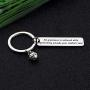 CYTING Volleyball Keychain All Greatness is Achieved While Performing Outside Your Comfort Zone Inspirational Volleyball Jewelry Gift for Volleyball Players/Team/Coach