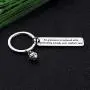 CYTING Volleyball Keychain All Greatness is Achieved While Performing Outside Your Comfort Zone Inspirational Volleyball Jewelry Gift for Volleyball Players/Team/Coach