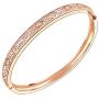 Lavencious Arts Design Bangle Bracelet Evening Party Bling Gold Plated Elegant Jewelry 7''
