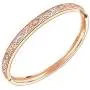 Lavencious Arts Design Bangle Bracelet Evening Party Bling Gold Plated Elegant Jewelry 7''